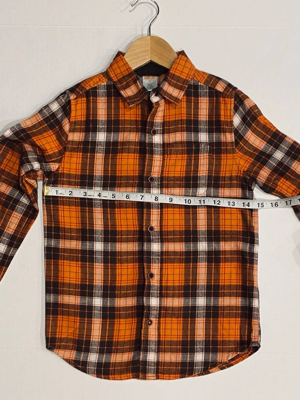 Gymboree Boys ‘Harvest’ Plaid Flannel Button Down Shirt With Fox Socks Size 6